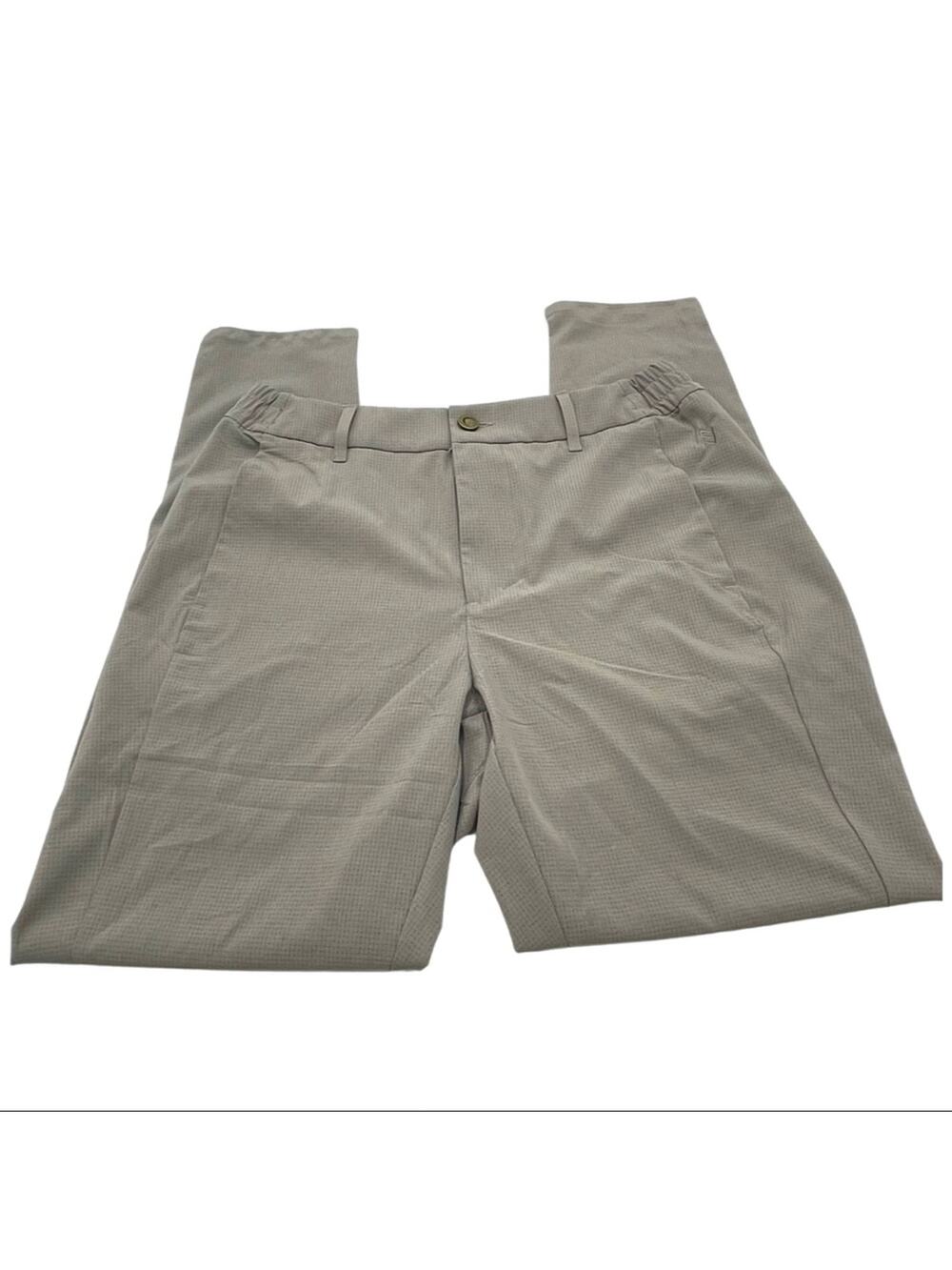 Zyia Active Charcoal Cool Chinos Travel Pants Men's Gray MEDIUM (read descrip)